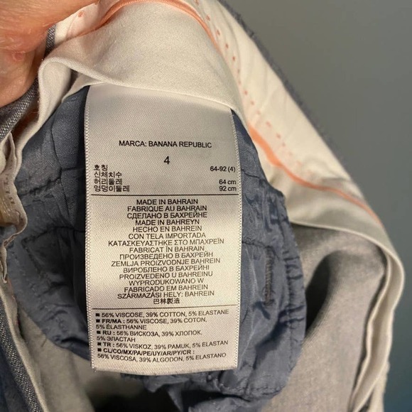 𝅺banana Republic Sloan Fit Pants Grey Size 4 - Picture 6 of 6